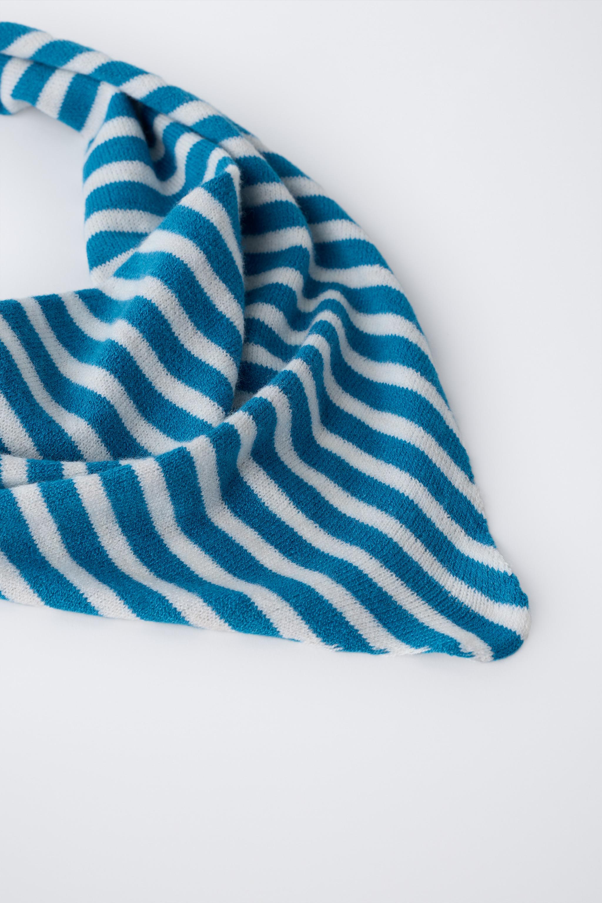 STRIPED KNIT BANDANA
